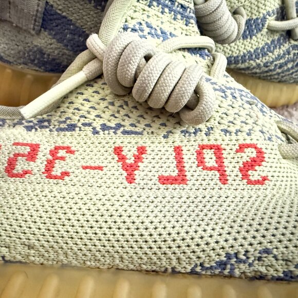 Authentic Adidas YEEZY Boost 350 V2 Semi-Frozen Yellow B37572 Sneakers Sz.9.5 - Picture 8 of 12